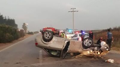 Baba ile oğlunu trafik kazası ayırdı