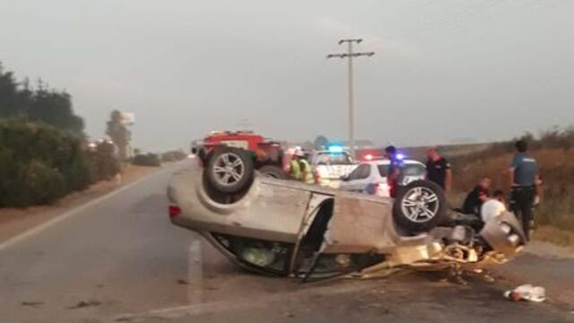 Baba ile oğlunu trafik kazası ayırdı