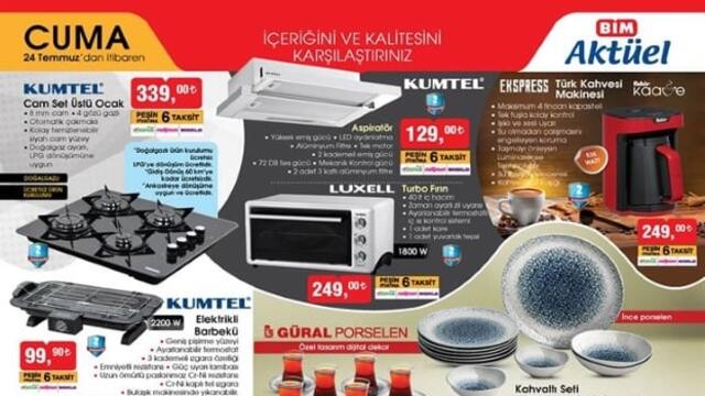 BİM 24 Temmuz aktüel ürünler kataloğu