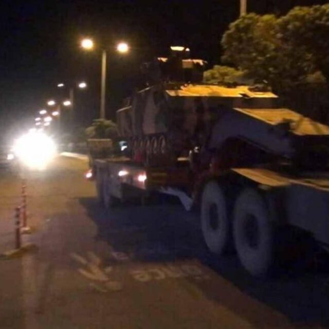 Suriye sınırına askeri sevkiyat