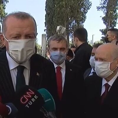 Cumhurbaşkanı Erdoğan'dan Fatih'in türbesine ziyaret