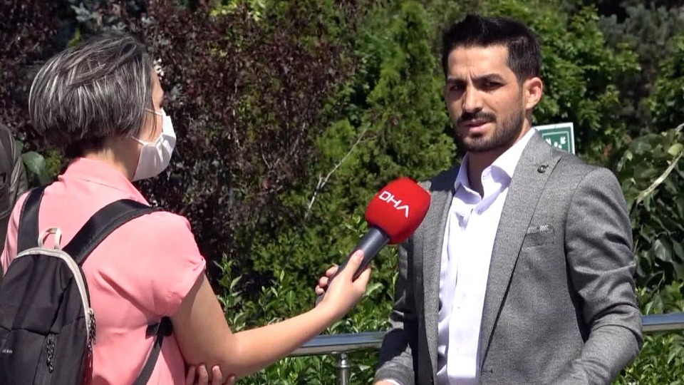 Maske takmayan vatandaştan ilginç sözler!