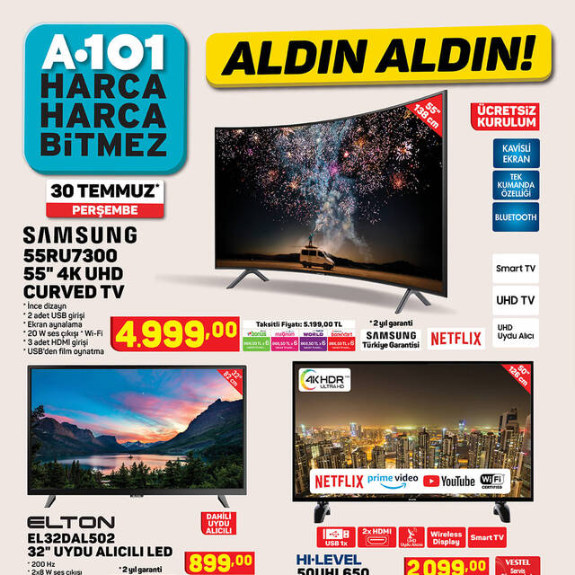 A101 30 Temmuz 2020 kataloğu çıkıyor