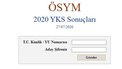 YKS sonuçları ÖSYM 2020!