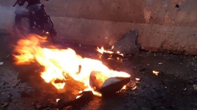 Resulayn'da bomba yüklü motosiklet patladı!