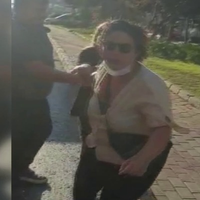 Taksici ile müşteri arasındaki indi bindi kavgası kamerada