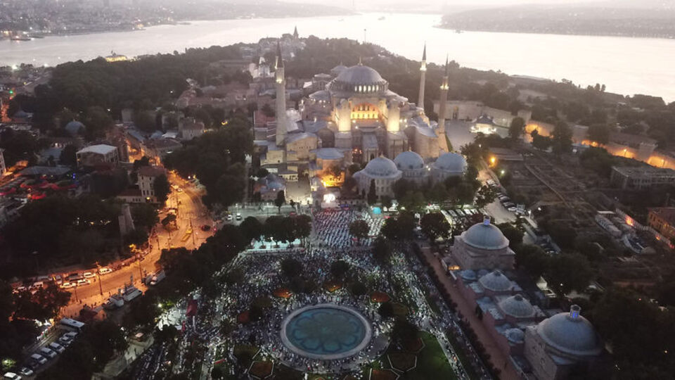 Ayasofya'da bayram namazı!