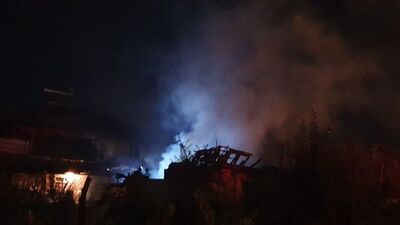 Uşak'ta yangın paniği