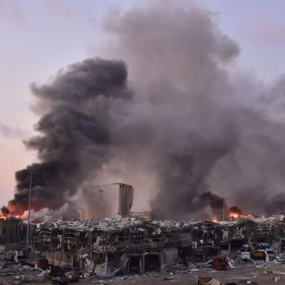 Beyrut enkaz halinde!