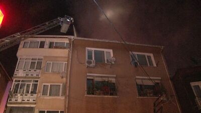 Beşiktaş'ta yangın paniği