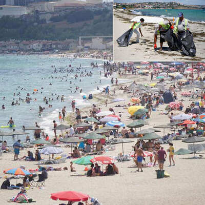 475 bin kişi geldi, 500 ton çöp kaldı!