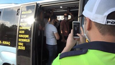 Minibüsten 36 yolcu çıktı! Polis bile şaşırdı