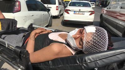 Sevgilisi bu hale getirdi! Bankaya sığındı!