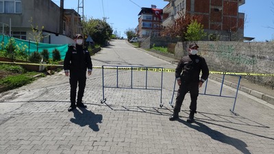 Trabzon'da bir mahalleye karantina