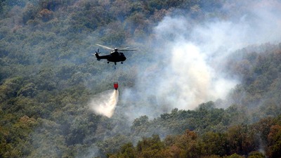 Bulgaristan sınırındaki yangın etkisini kaybediyor