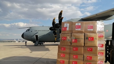 Türkiye'den Lübnan'a tıbbi malzeme yardımı