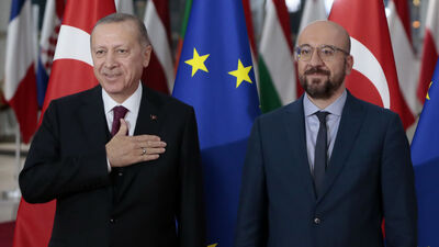 Erdoğan, AB Konseyi Başkanı Michel ile görüştü