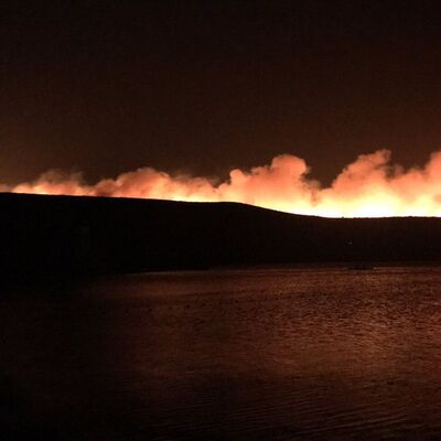 Çeşme'deki korkutan yangın kontrol altında!