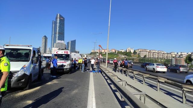 TEM otoyolunda trafik kazası!