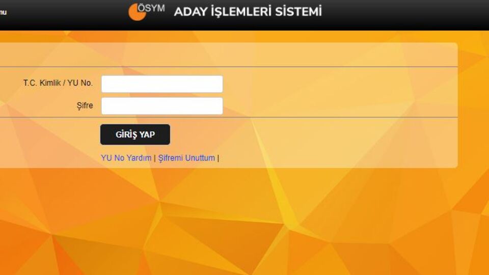 AİS giriş sayfası