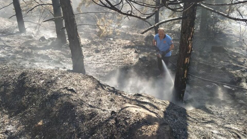 Başkent'te korkutan yangın
