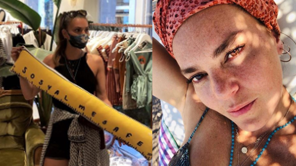 Aslı'dan sosyal mesafe paylaşımı