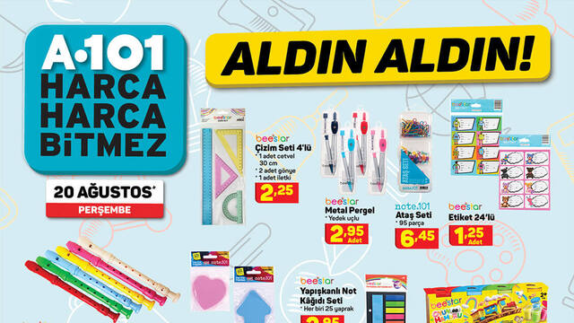 A101 20 Ağustos aktüel ürünler kataloğu