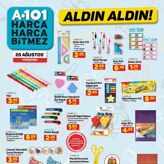 A101 20 Ağustos aktüel kataloğu çıktı