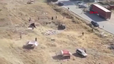 Çadır kavgasında araçla ezmeye çalıştı