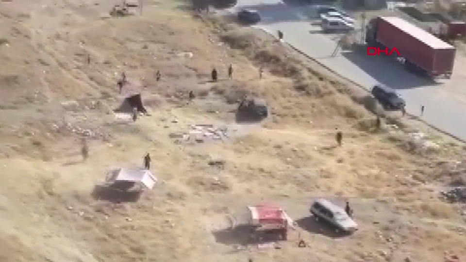 Çadır kavgasında araçla ezmeye çalıştı