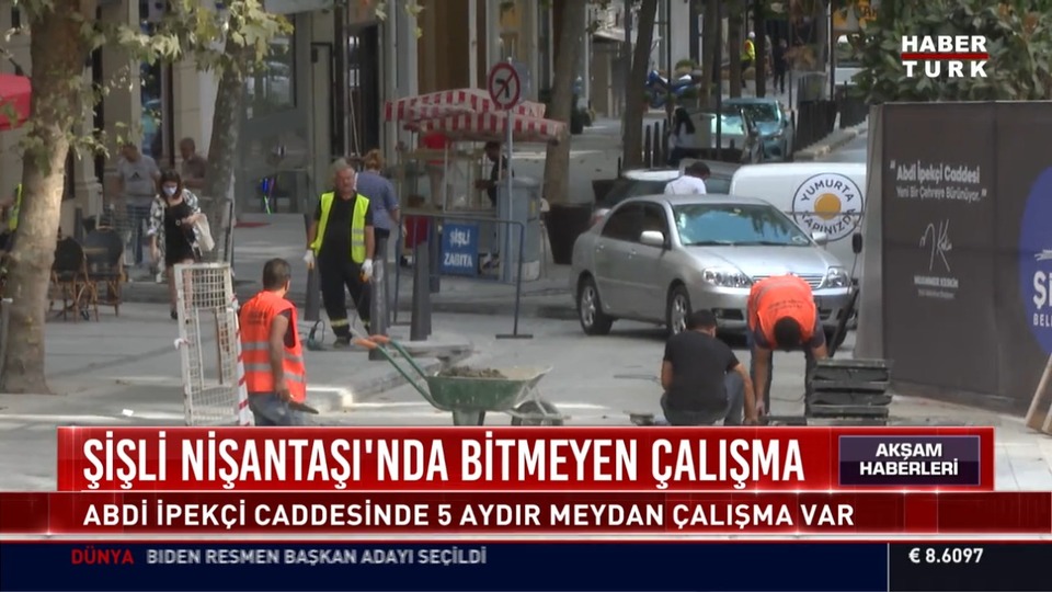 Nişantaşı'nda bitmeyen meydan çalışması