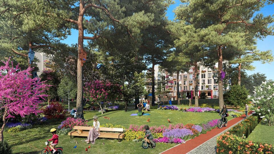 Denizin yerini orman aldı