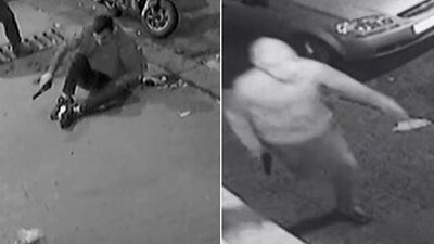 Dürüm yerken silahla vuruldu!