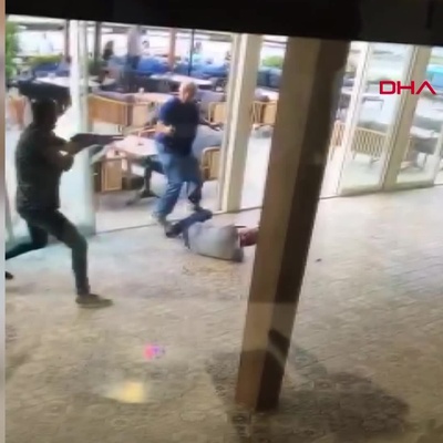 Kafede dehşet anları! Böyle çatıştılar