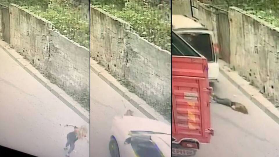 Dehşet anı! Küçük kızı ezdi