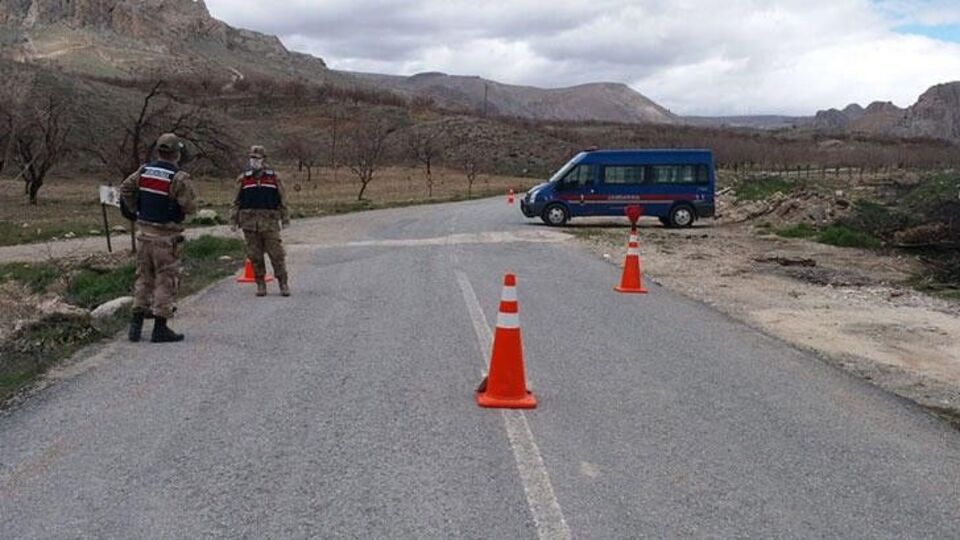 Malatya'da bir köy karantinada