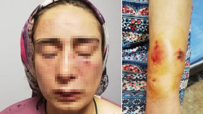 Çocukların önünde eşe öldüresiye şiddet!