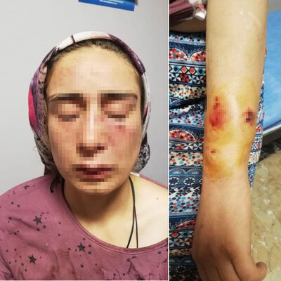 Çocukların önünde eşe öldüresiye şiddet!