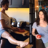 Nurgül'ün sıra dışı mutfak halleri