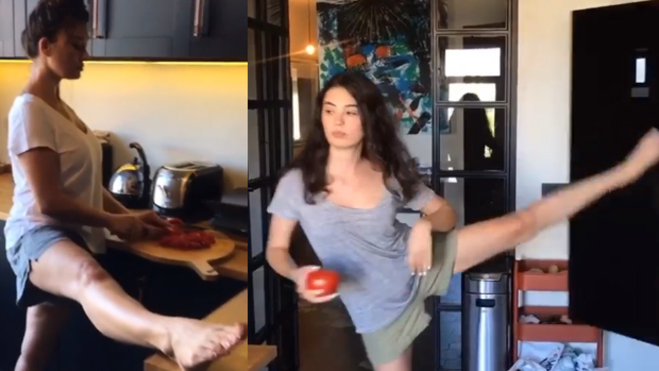 Nurgül'ün sıra dışı mutfak halleri