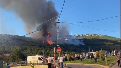 İstanbul'da orman yangını