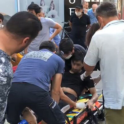 Damadını sokakta vurdu!