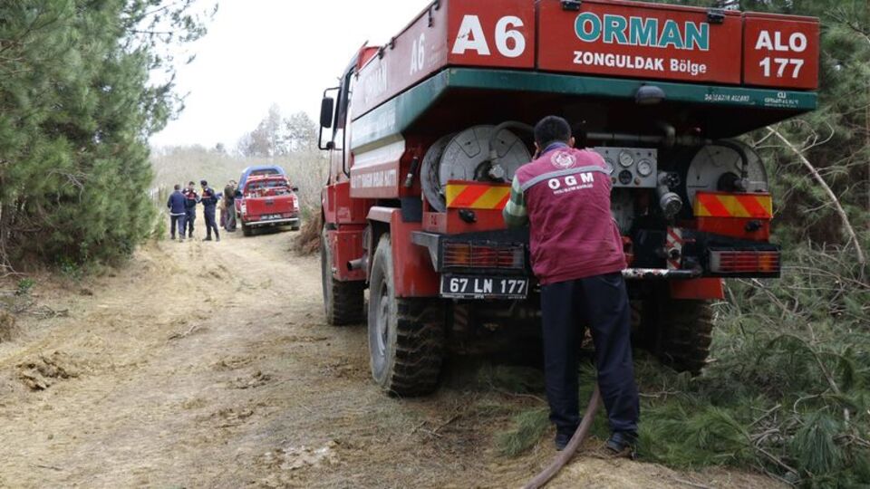 Zonguldak'ta korkutan orman yangını