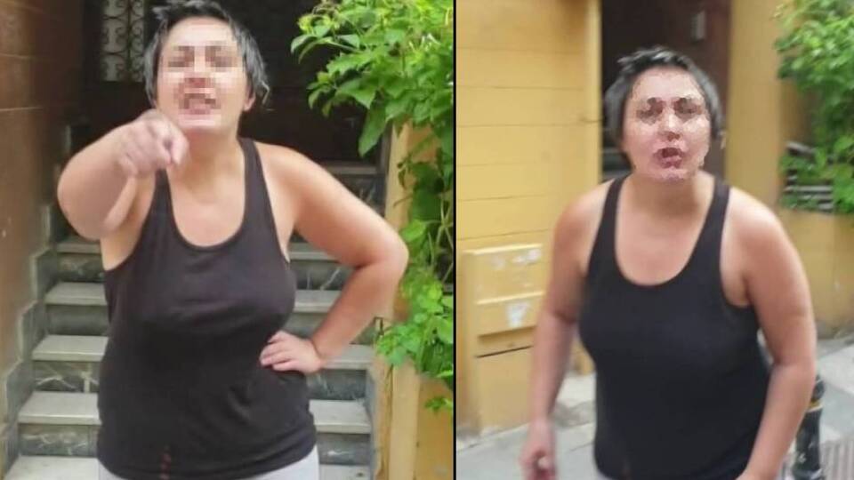 Kamerayı görünce saldırdı!