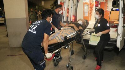 Eşini ve oğlunu öldüresiye dövdü