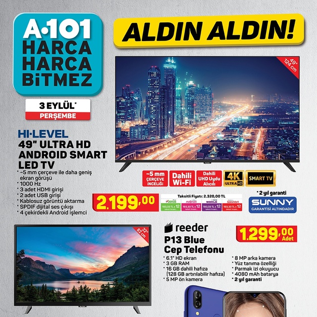 A101 3 Eylül aktüel ürünler kataloğu çıktı