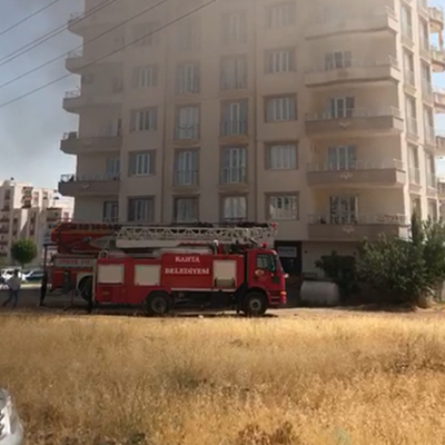 İtfaiye merdiveni kısa kalınca!