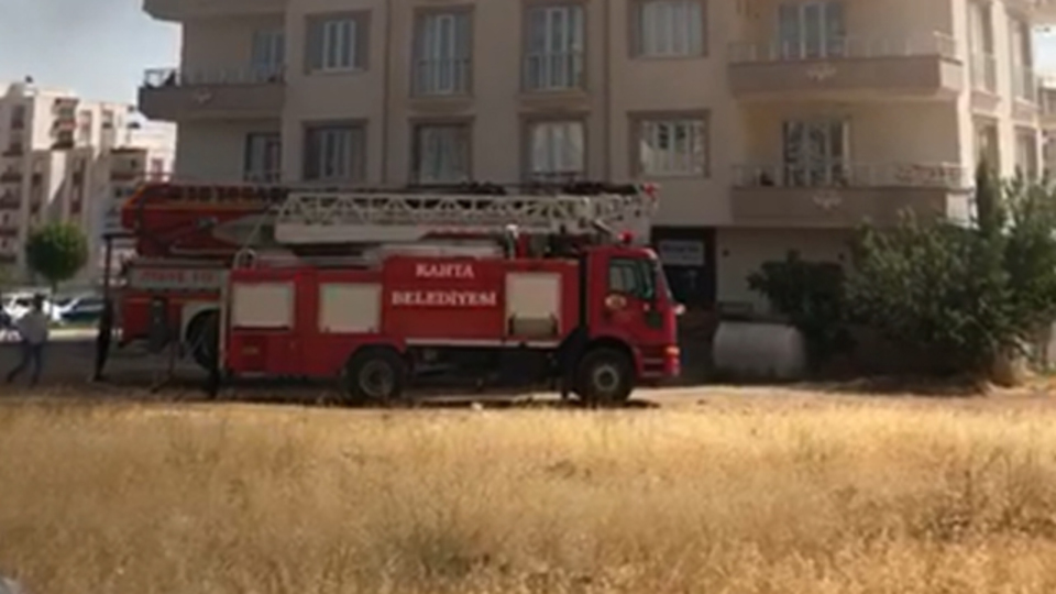 İtfaiye merdiveni kısa kalınca!