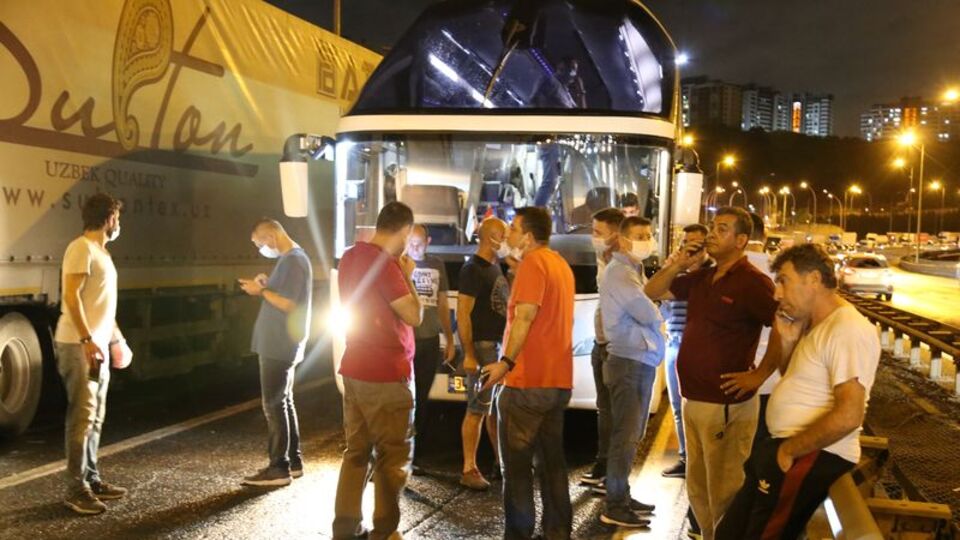 TEM'de zincirleme kaza!