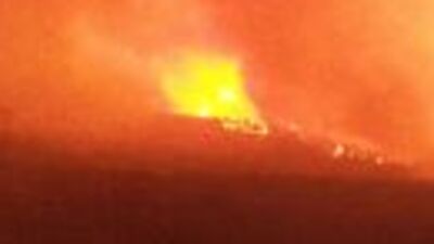 Denizli'de korkutan yangın!